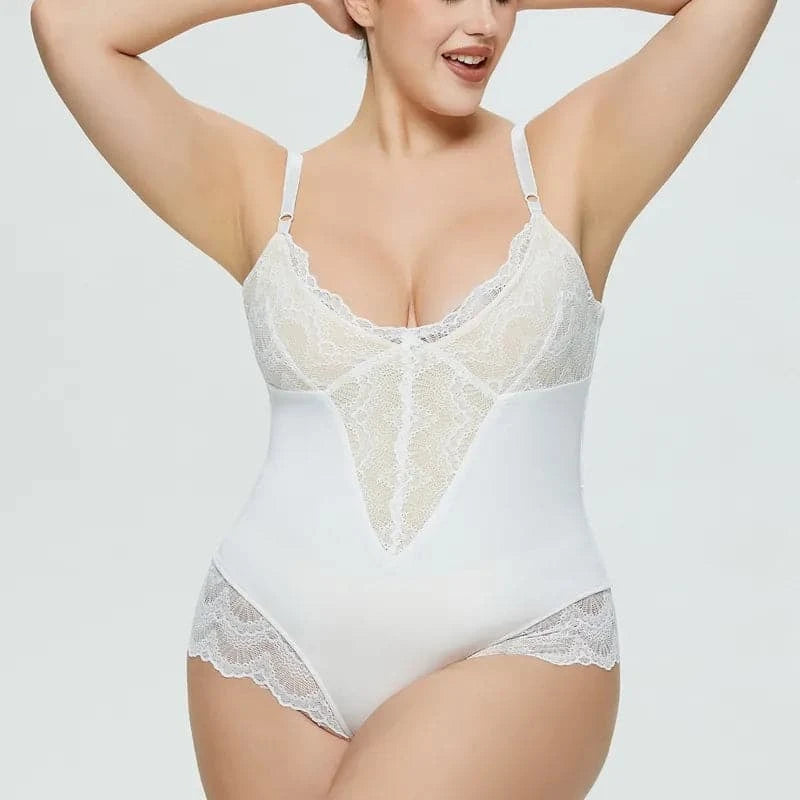 3 Pack - Lace Shapewear Bodysuit with Tummy Control up to 3XL